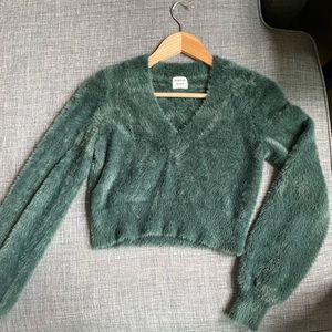 Sunday Best Kitten V-Neck Sweater